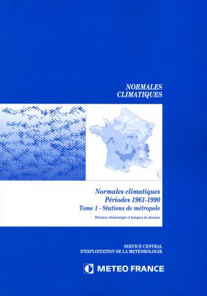 Couverture  Normales climatiques 