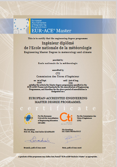 certificat  eurace