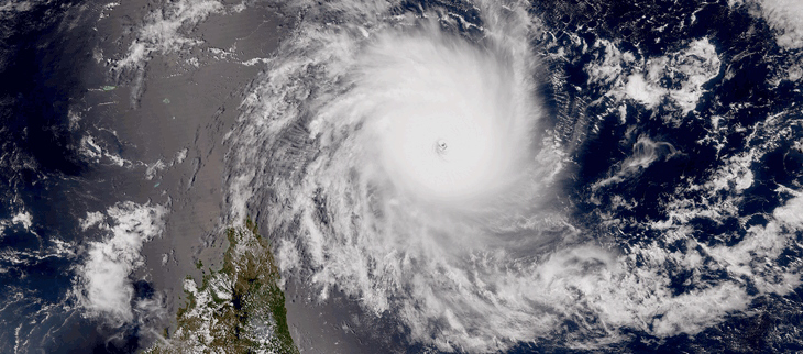 Passage du cyclone Chido à Mayotte