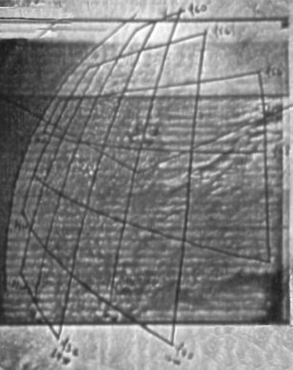Première photo satellite au CEMS (Centre d'études météorologiques spatiales) : Tiros 8 - 24 décembre 1963 à 12 H 29 UTC, canal visible. © Météo-France.