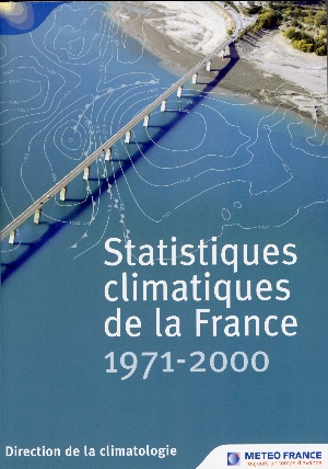 Couverture  Statistiques climatiques de la France 1971-2000