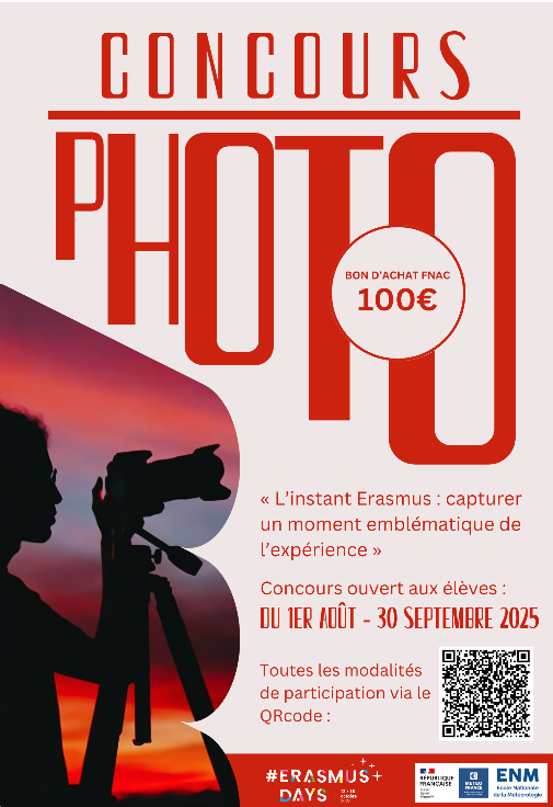 Affiche concours photo ERASMUSDAYS 2025