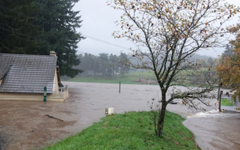 Crue du Lignon au Chambon-sur-Lignon (43) le 17 octobre 2024.