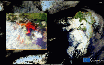 Image du satellite Sentinel2 le 20 septembre 2021.