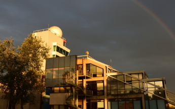 Arc en ciel sur l'ENM.