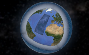 Le Globe modélisé.