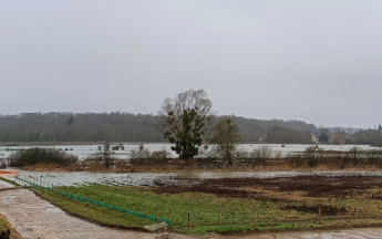 Pluie et inondations dans l'Eure-et-Loir fin janvier 2025.