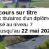 Concours  ingénieur spécial sur titre