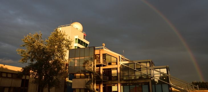 Arc en ciel sur l'ENM.