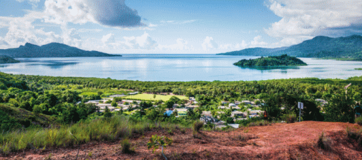 Baie de Chirongui à Mayotte.