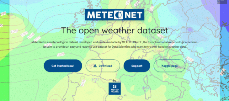 Meteonet, des données météo de référence en libre accès.