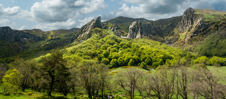 Vallée de Chaudefour, près de Le-Mont-Dore, Auvergne, France