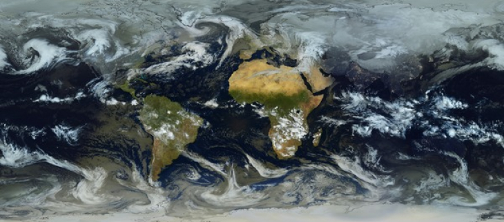 Image satellite hexasat combinaison des satellites géostationnaires et défilants