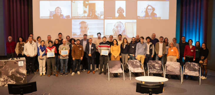 Équipes lauréates, jury et mentors Météo-France et DINUM ayant participé au Hackathon.