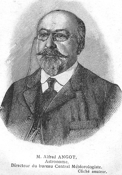 Alfred Angot, directeur du Bureau central météorologique de 1908 à 1921. © Météo-France. Alfred Angot, directeur du Bureau central météorologique de 1908 à 1921. © Météo-France.